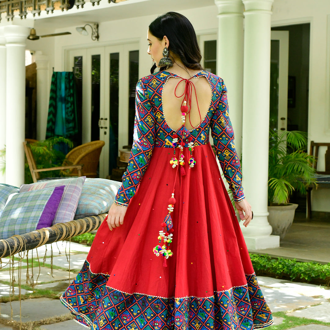 Label Patola* *New Launch In Designer Farida Gupta Azrak Cotton Suit*  Designer Farida gupta Mughal/Kalamkari Fusion Azrak bagru print... |  Instagram