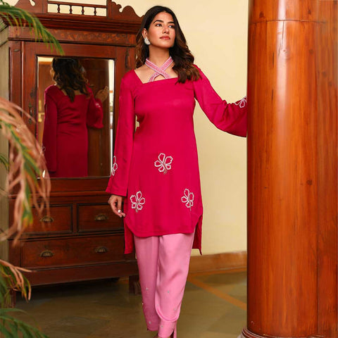 Vibrant Blossom Patiyala Suit Set