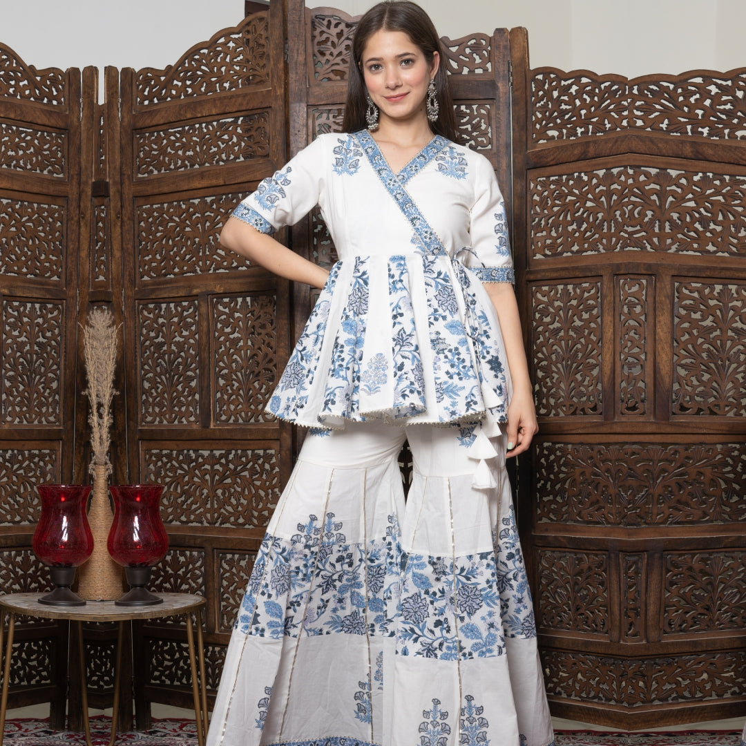 Buy Short Kurti With Sharara for Women Online from India's Luxury Designers  2024